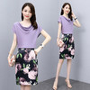 LJY-2042夏季新品女装韩版修身T恤印花半裙两件套 商品缩略图4