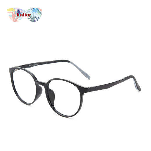 kaliar青少年男女防lán光眼镜时尚椭圆款平光镜青少年护目镜 商品图2