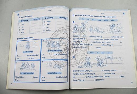 新版香港朗文小学英语教材 3年级下学期综合练习册 英文原版 Longman Welcome to English Pre-Task Language Practice 3B 英文版 商品图2