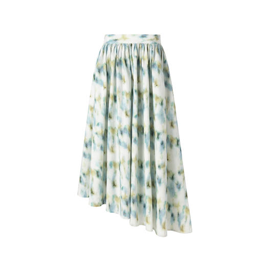 HIDEMI “我们做印花”无尽夏 印花长绒棉套装 可拆卸系带短袖衬衫/不对称半身裙 商品图6