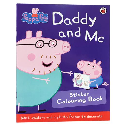 小猪佩奇 英文原版绘本 Peppa Pig Daddy and Me 爸爸和我 粉红猪小妹 贴纸书 涂色书 儿童启蒙英语辅导训练故事图画书 英文版 商品图0