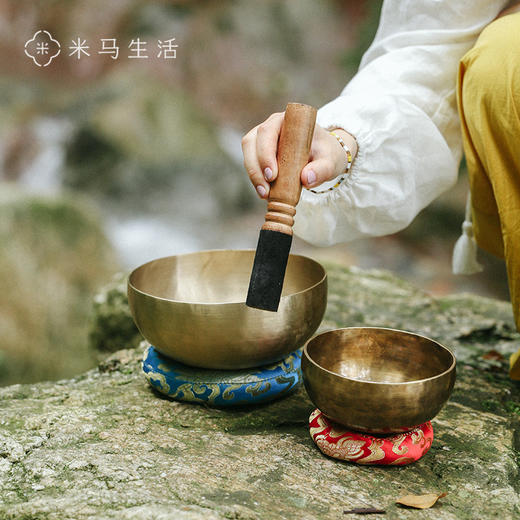 米马杂货 尼泊尔手工 七种金属合金颂钵 聆听梵音 助眠安神 商品图1