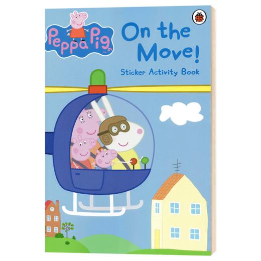 英文原版绘本 Peppa Pig On the Move 粉红猪小妹佩奇 交通工具大集合 贴纸书 英文版儿童英语学习启蒙读物 进口原版书籍 Ladybird 商品图0