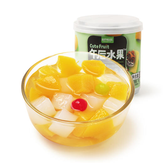 三只松鼠什锦水果罐头200g/罐 方便食品新鲜糖水黄桃椰果菠萝