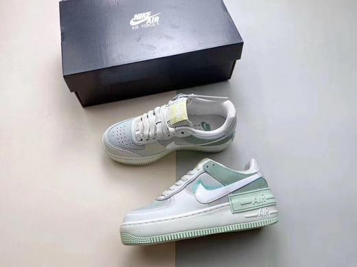 Air Force 1 Shadow 淡墨绿3M 解构系列空军一号低帮马卡龙运动休闲板鞋 CW2655-001 优势推广 目前独家真实内置Solo气垫大底 采用同原厂模具 原纸板开发 商品图0
