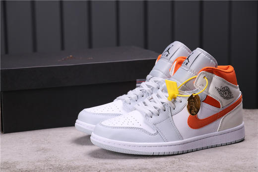 乔1 乔丹1代中帮系列 Air Jordan 1 Mid BHM “EQUALITY” 货号：CW7591-100 乔1中邦海星橙 码数：36-46 商品图4