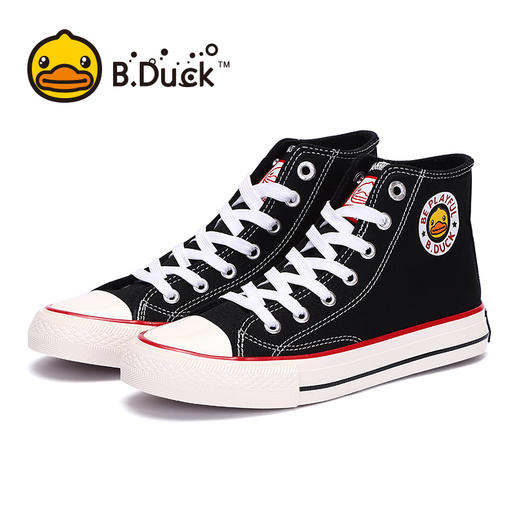 bduck小黄鸭女士时尚经典高帮帆布鞋y933907