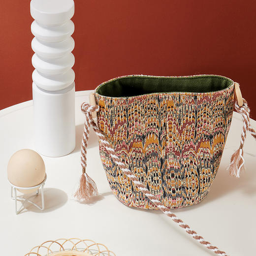 桌边收纳袋居家储物盒布艺收纳筐 商品图0