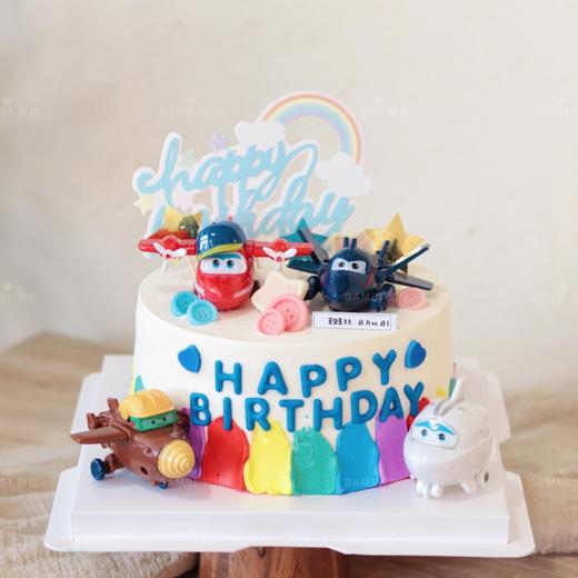 超级飞侠彩虹🌈奶油蛋糕 商品图0