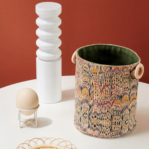 桌边收纳袋居家储物盒布艺收纳筐 商品图1