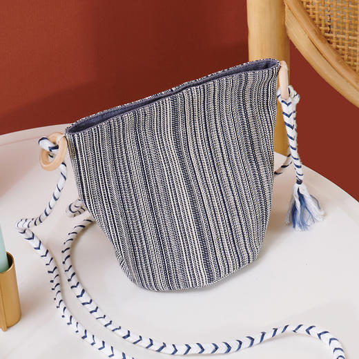 桌边收纳袋居家储物盒布艺收纳筐 商品图2