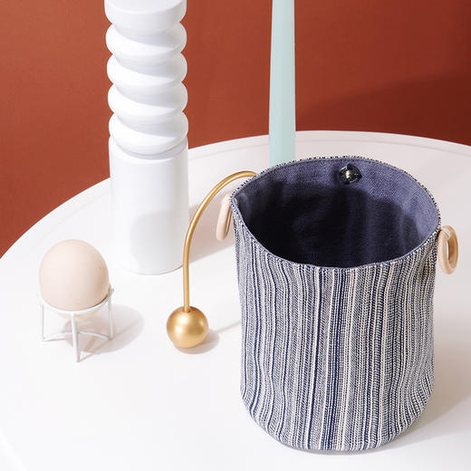 桌边收纳袋居家储物盒布艺收纳筐 商品图3