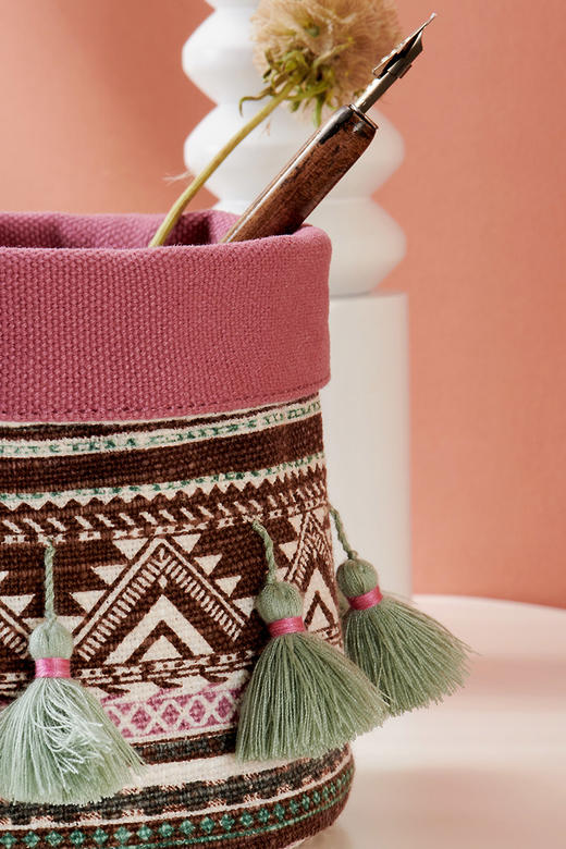 桌面创意收纳盒遥控器杂物化妆刷客厅书桌笔筒袋子迷你储物筐 商品图3