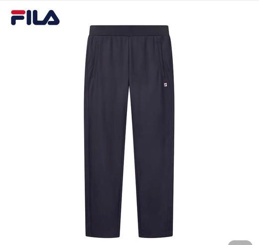 Fila 女款秋季弹力黑色九分裤 松紧腰 商品图0