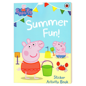 小猪佩奇夏日乐趣 英文原版绘本 Peppa Pig Summer Fun 粉红猪小妹佩奇的夏天 贴纸书 英文版儿童英语学习启蒙读物 进口原版书籍