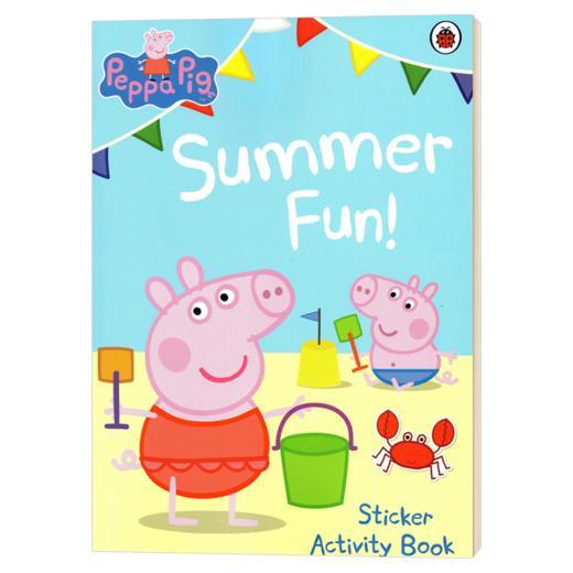 小猪佩奇夏日乐趣 英文原版绘本 Peppa Pig Summer Fun 粉红猪小妹佩奇的夏天 贴纸书 英文版儿童英语学习启蒙读物 进口原版书籍 商品图0