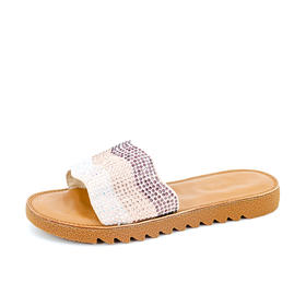Safiya索菲娅时尚超软水钻女凉拖鞋2020夏季SF02110091