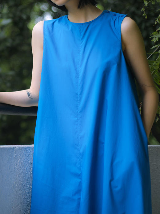 HIDEMI 海洋蓝宽松简约设计感连体裤 商品图14