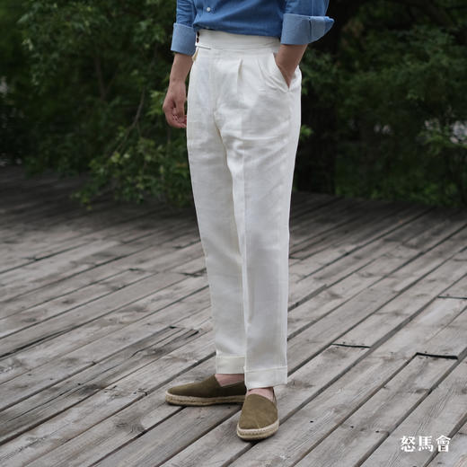 Espadrille 意大利胎羊绒面皮绿色手工编织草底鞋 商品图6