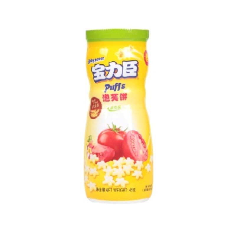【买三送一】宝力臣星星泡芙饼干番茄味45gJPY带授权招加盟代理