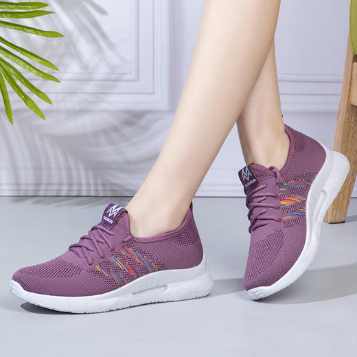 LH504新款爆款飞织透气舒适休闲运动健步鞋TZF 商品图0