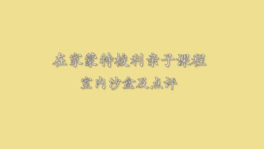 蒙氏活动示范11 — 室内沙盒 商品图0