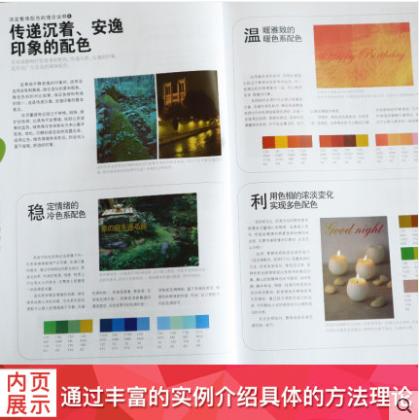 套装2本配色设计原理Photoshop Illustrator配色设计50例 PS平面设计印刷电商海报广告图配色排版设计基础入门一本通艺术设计网页 商品图1