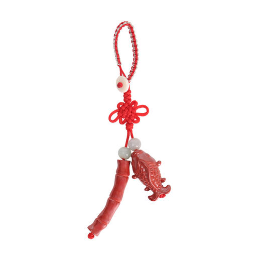 灵机吉品 | 鱼跃龙门朱砂手机扣钥匙扣 商品图4
