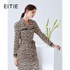 EITIE爱特爱女装秋款时尚复古洋气豹纹印花收腰衬衫连衣裙女显瘦6107819 商品缩略图0