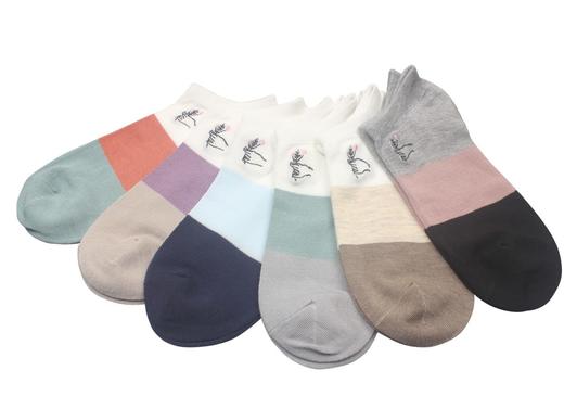 竹纤维刺绣女船袜26166 商品图0