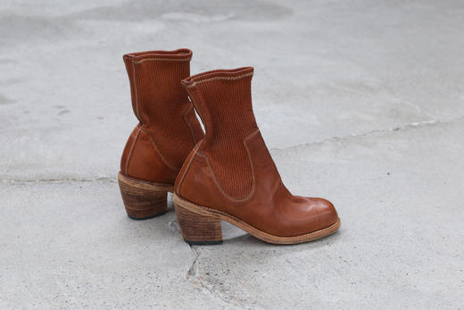 guidi袋鼠皮古巴鞋跟中高筒鞋sb96dcv58t