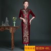 GY800-802新款韩国绒丝绒长款钉珠旗袍裙TZF 商品缩略图2