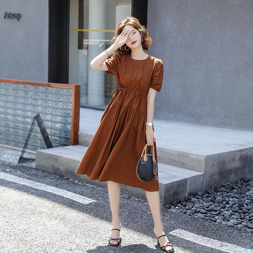 WZNH-YSPSXL939轻熟风流行新款气质休闲收腰显瘦中长款裙子潮 商品图1