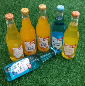 喜璐小香槟香橙味、橘子味、蓝莓味碳酸饮料330ml*3瓶（新货）