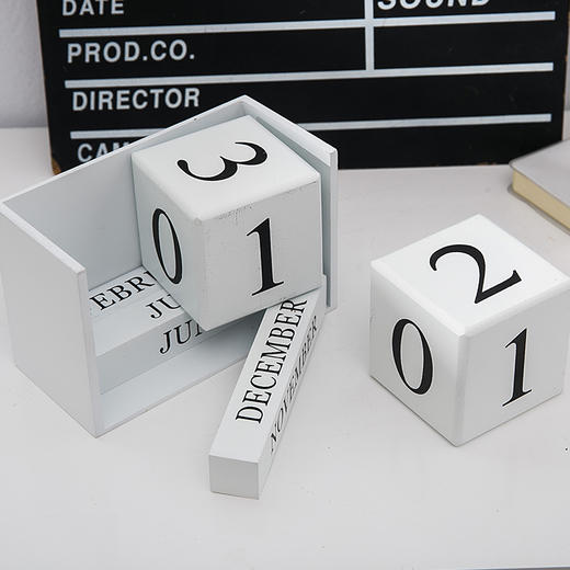 【简约日历摆件复古】创意实用家居饰品 商品图2