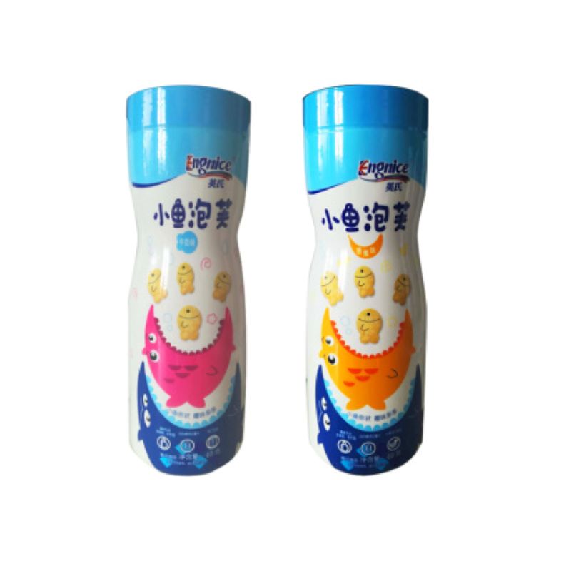 氏 小鱼泡芙牛奶味/香蕉味2种口味 40g混批JPY带授权招加盟代理