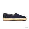 Espadrille 意大利胎羊绒面皮蓝色手工编织草底鞋 商品缩略图2