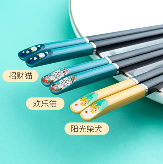 【筷子】筷子勺子套装餐具盒便携学生卡通筷子单人装儿童创意筷子餐具套装 商品图1