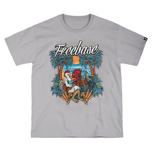 [59.9一件]自由基地流行夏季男女款纯棉宽大情侣个性印花圆领潮牌短袖T恤衫 MT-1629 商品图3