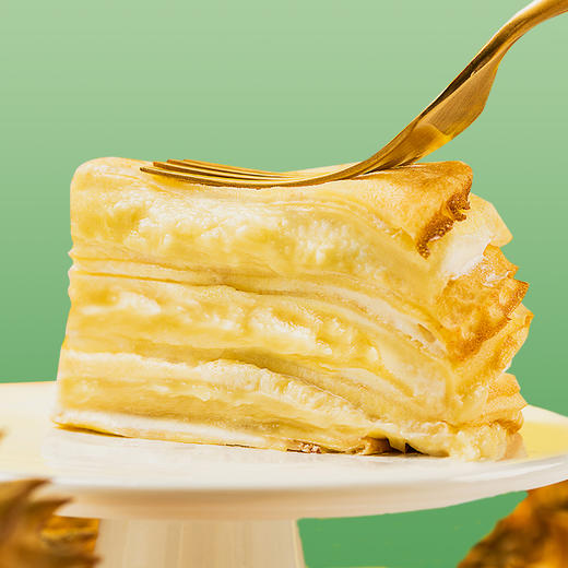 新品尝鲜仅49.9元！【6英寸榴莲千层-榴莲肉含量120g】精选泰国金枕榴莲，馥郁软糯口齿留香-幸福下午茶 （DX0703）LSYHZH 商品图5