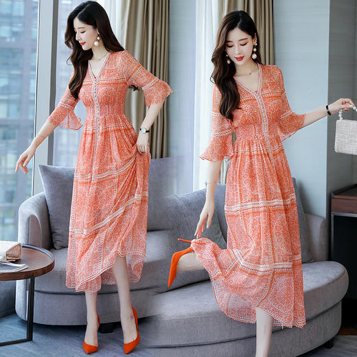 WZNH-ANY9893流行新款气质高端轻熟风长款裙子潮 商品图1