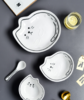【碗】*日式猫咪与鱼可爱创意卡通碗陶瓷套装沙拉碗蔬菜水果大号单个碗盘 商品缩略图0