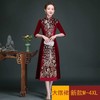 GY800-802新款韩国绒丝绒长款钉珠旗袍裙TZF 商品缩略图0