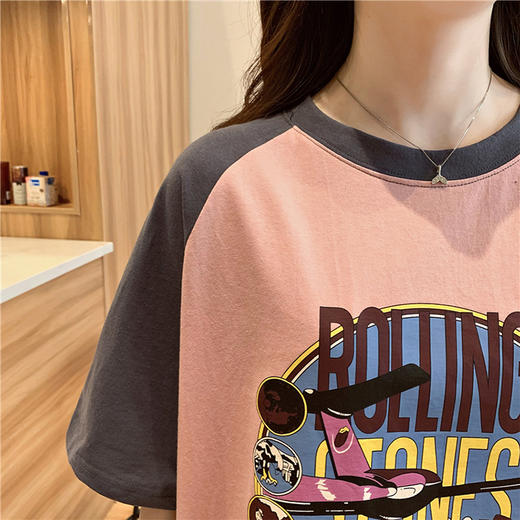 裁缝学苑 AG67女士洋气遮肚短袖中长款宽松T恤裙子服装纸样裁剪图 商品图4