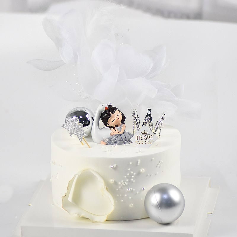 【天鹅公主】时尚 仙女 奶油水果蛋糕