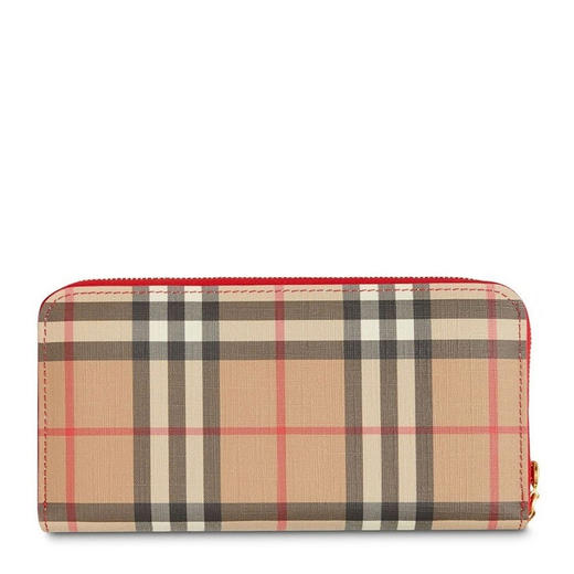 BURBERRY/巴宝莉 女士卡其格子热塑性聚氨酯钱包 8015126JPY带授权招加盟代理 商品图1