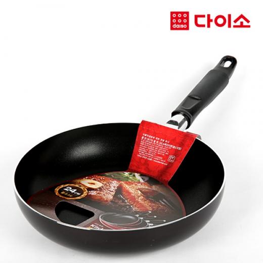Daiso Frying Pan 平底锅 大创 24CM煎锅（荧光涂层）-56755JPY带授权招加盟代理 商品图0