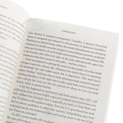 【中商原版】谷物大脑 樊登推荐 英文原版 Grain Brain: The Surprising Truth about Wheat, Carbs, and Sugar David Perlmutte 商品图3