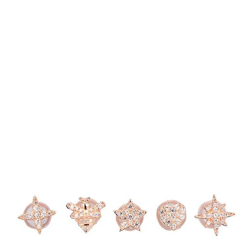 APM MONACO 女士玫瑰金色925银锆石耳环套盒 RE10733OXJPY带授权招加盟代理 商品图0