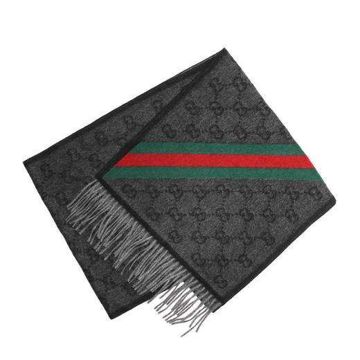 GUCCI/古驰 男士深灰色围巾 570603-3GB18-1466JPY带授权招加盟代理 商品图1